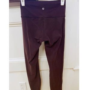 Lululemon maroon full length leggings size 4